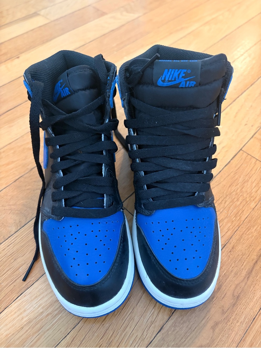 Nike Air Jordan 1 Retro High OG BG 'Royal' 2017 (Boys Size 4.5Y, Women’s Size 6)